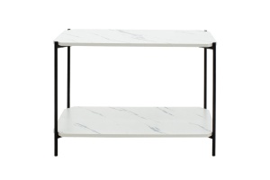 Τραπεζάκι σαλονιού Mara MDF Λευκό 80x40x55cm - Img 5