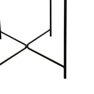 Τραπέζι κήπου Caius Μαύρο 46x46x52 cm - Img 3