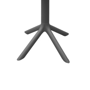 Τραπέζι κήπου Merkon πλαστικό PP Ανθρακί 60x60x75 cm - Img 3
