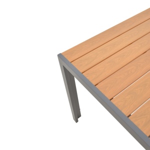 Τραπέζι κήπου Nares Γκρι 180x90x72.5 cm - Img 5