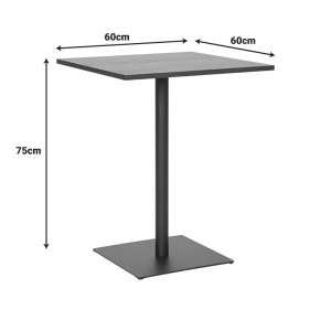 Τραπέζι Nerobian Καρυδί 60x60x75 cm - Img 2