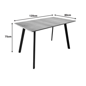 Τραπέζι Squaro, Sonoma, 120x70x75 cm - Img 6