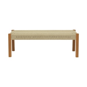 Τραπέζι Uma Boho, Pako World, ξύλο teak, Φυσικό, 150x45x40 cm - Img 3