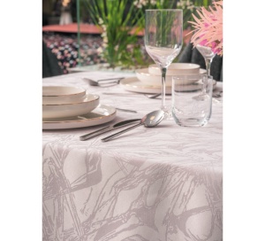 Τραπεζομάντηλο Jacquard Lavinia Λεβάντα, 155x160 cm - Img 5