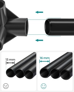 Υφασμάτινη ντουλάπα Songmics Navy 150x45x175 cm - Img 4