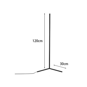 Φωτιστικό Δαπέδου LED Nanek Μαύρο 30x30x120 cm - Img 3