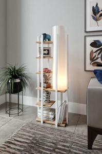 Φωτιστικό Δαπέδου Moda Dor-ERH Λευκό/Natural - Img 2