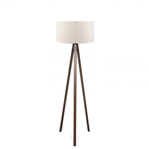 Φωτιστικό Δαπέδου PWL-1059, E27 καρυδί-μπεζ, 38x140 cm