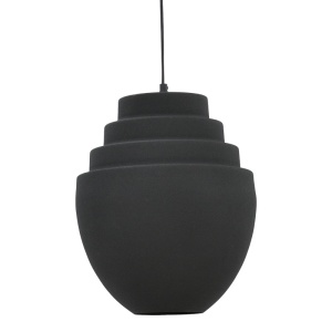 Φωτιστικό οροφής Kelsy E27 μαύρο μεταλλικό 30x30x122 cm - Img 2