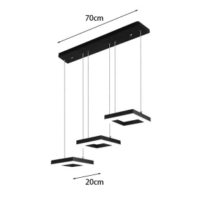 Φωτιστικό οροφής LED Benor Μαύρο 70x20x15 cm - Img 3