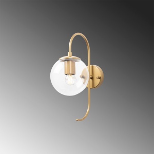 Φωτιστικό Τοίχου Jewel 10560, Γυαλιστερό Χρυσό - Img 3