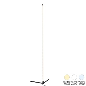 Φωτιστικό Δαπέδου LED Esthetic I Μαύρο 45x2x140 cm
