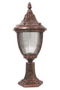 Φωτιστικό Τοίχου Τύπου Φανάρι BSU-68186-BKR-M1-K, Καφέ