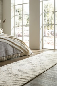 Χαλί διάδρομος Remy κυκλικό Knit Κρεμ 80x300 cm, Flair Rugs