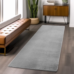 Χαλί Διαδρόμου Joy Ασημί 80x250 cm - Img 2