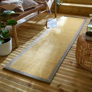 Χαλί Διαδρόμου Sisal Look Outdoor Γκρι 60x230 cm, Flair Rugs