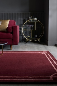 Χαλί Gatsby Wool Burgund 160x230 cm, Flair Rugs