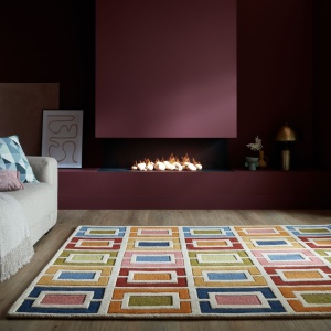 Χαλί Illusion Retro Blocks Πολύχρωμο 80X150 cm, Flair Rugs