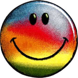 Χαλί Kolibri Raibnbow Smile Kolibri Πολύχρωμο, 67x67 cm
