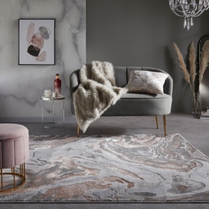 Χαλί Marbled Ροζ 80x150 cm, Flair Rugs