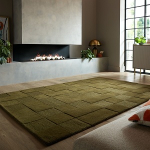 Χαλί Moderno Caro Πράσινο 200X290 cm, Flair Rugs