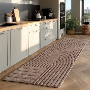 Χαλί Διαδρόμου boho Pompei V1 Μπεζ 80x150 cm - Img 2