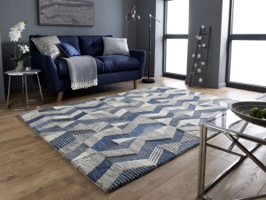 Χαλί Asher Μπλε 160X230 cm, Flair Rugs - Img 5