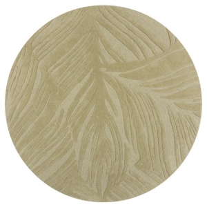 Χαλί Lino Leaf Πράσινο Sage 160X160 cm, rotund, Flair Rugs - Img 3
