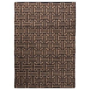 Χαλί Meander Jute Μαύρο 200x290 cm, Flair Rugs - Img 2