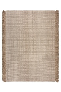 Χαλί Rene Fringed Ribbed Μπεζ 120x170 cm, Flair Rugs - Img 2