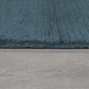 Χαλί Textured Wool Border Μπλε 200X290 cm, Flair Rugs