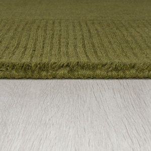 Χαλί Textured Wool Border Πράσινο 160X230 cm, Flair Rugs - Img 5