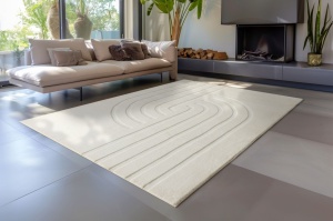 Χαλί Zen Deluxe Κρεμ 80x150 cm - Img 3