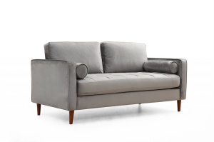 2θέσιος καναπές Jaber Γκρι 178x80 cm - Img 6