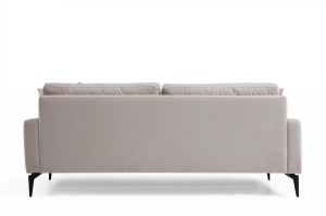 2θέσιος καναπές Leyla Ανοιχτό Γκρι 180x63 cm - Img 7