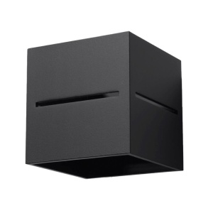 Aplica perete Lobo Negru 10x12x10 cm