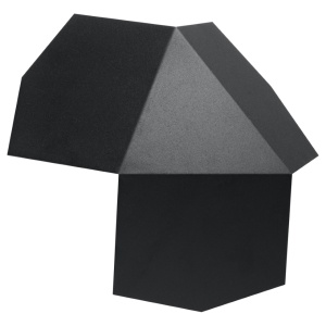 Aplica perete Tre Negru 30x30x8 cm