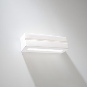 Aplica Vega Line din ceramica Alb 32.5x9.5x9.5 cm - Img 2