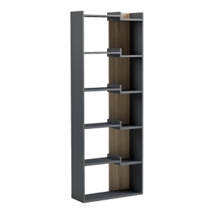 Biblioteca, Corpus, Antracit, 22x62x162 cm - Img 2