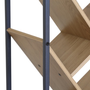 Biblioteca, Orunta, Negru, 26.5x40x125 cm - Img 4