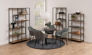 Biblioteca Seaford, Natural, 150x77x35 cm - Img 2
