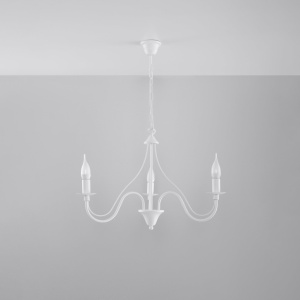 Candelabru 3 Minerwa Alb 60x60x80 cm - Img 2