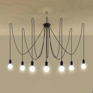 Candelabru 7 Edison Negru 300x300x150 cm - Img 3