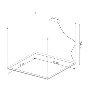 Candelabru LED Nelya Alb 4000K 110x110x150 cm - Img 6
