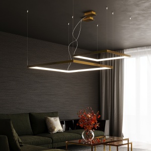 Candelabru LED Nelya Auriu 3000K 110x110x150 cm - Img 11