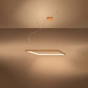 Candelabru LED Nelya Auriu 3000K 80x80x150 cm - Img 3