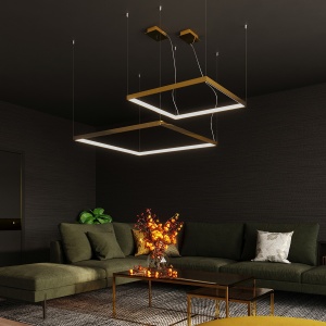 Candelabru LED Nelya Auriu 4000K 110x110x150 cm - Img 10
