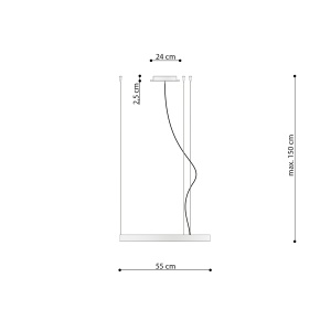 Candelabru LED Rio Alb 4000K 55x55x150 cm - Img 8