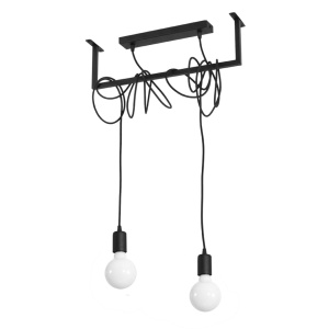 Candelabru Salamanca Negru 50x10x150 cm