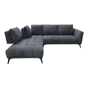 Coltar dreapta Belanza, Gri inchis, 213x265x90 cm - Img 4